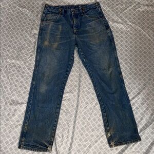 Men's Wrangler Work Blue Jeans